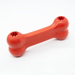 Durable Rubber Dog Chew Bone Toy – Strong Teeth Cleaning Chew Toy for Puppies & Aggressive Chewers